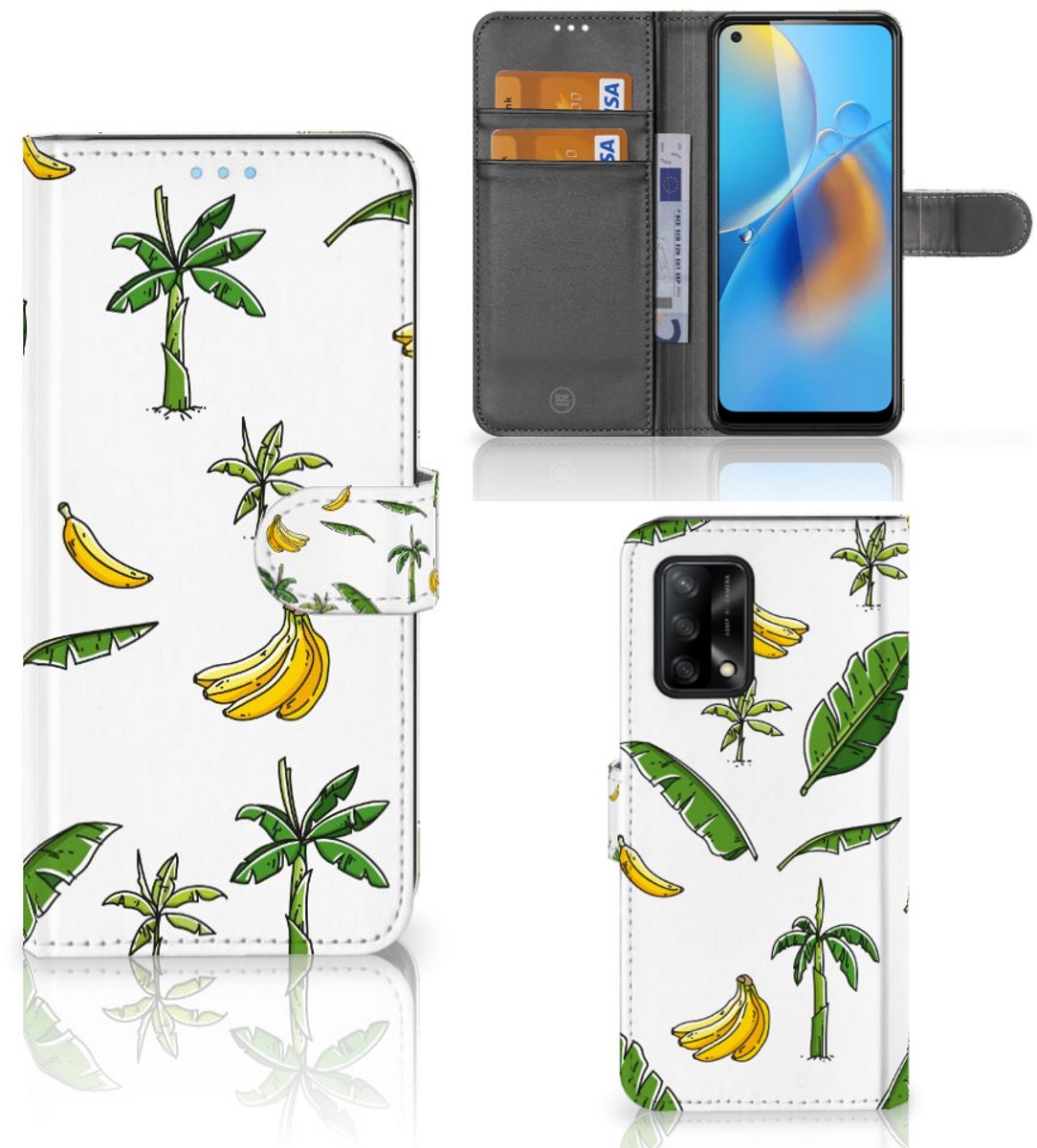 OPPO A74 4G Hoesje Banana Tree