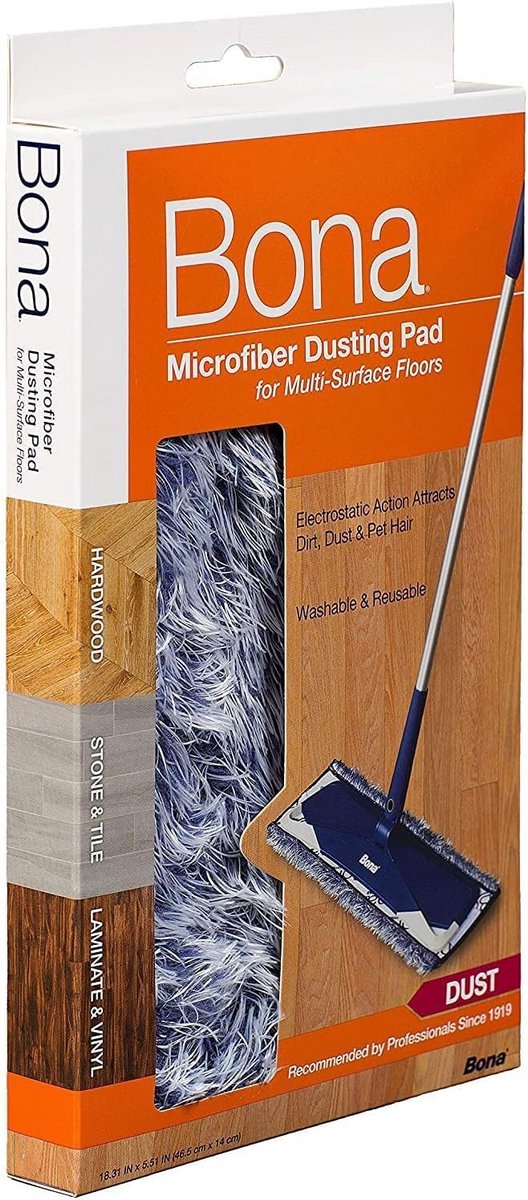 Microvezel Duster Pad voor Hout en Harde Vloeren - Herbruikbaar en Wasbaar