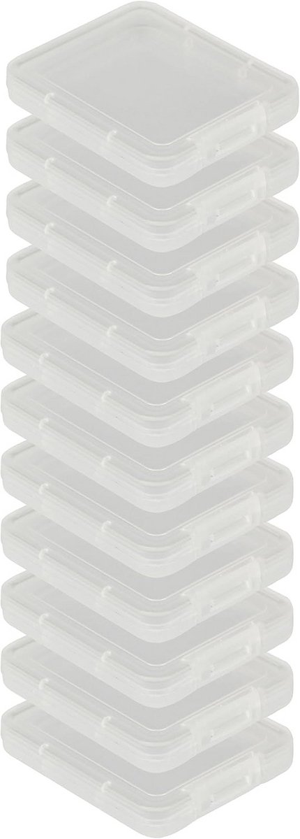Compact Flash Geheugenkaarten Beschermdoos - Opslagbox voor Transport - Set van 10