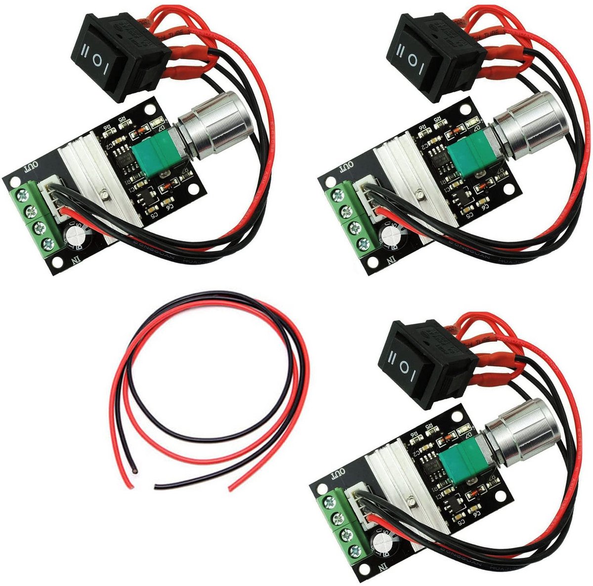 PWM Motor Toerentalregelaar 3 Stuks voor DC Motor 6V 12V 24V 3A