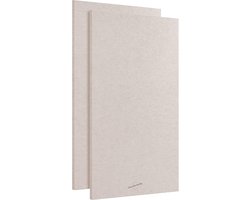 Akoestische Panelen 2-Pack Groot 116 x 58 cm Natuur