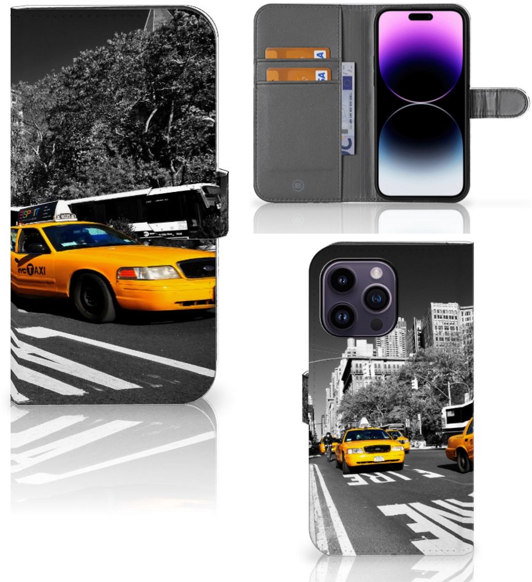 iPhone 15 Pro Max Flip Cover New York Taxi