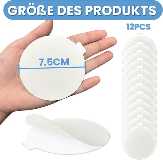 Opblaasbare Reparatieset 12 Stuks - Waterdicht 7,5 cm TPU Reparatieband voor Zwembad, Airmatras en Speelgoed van Merkloos — afbeelding 5