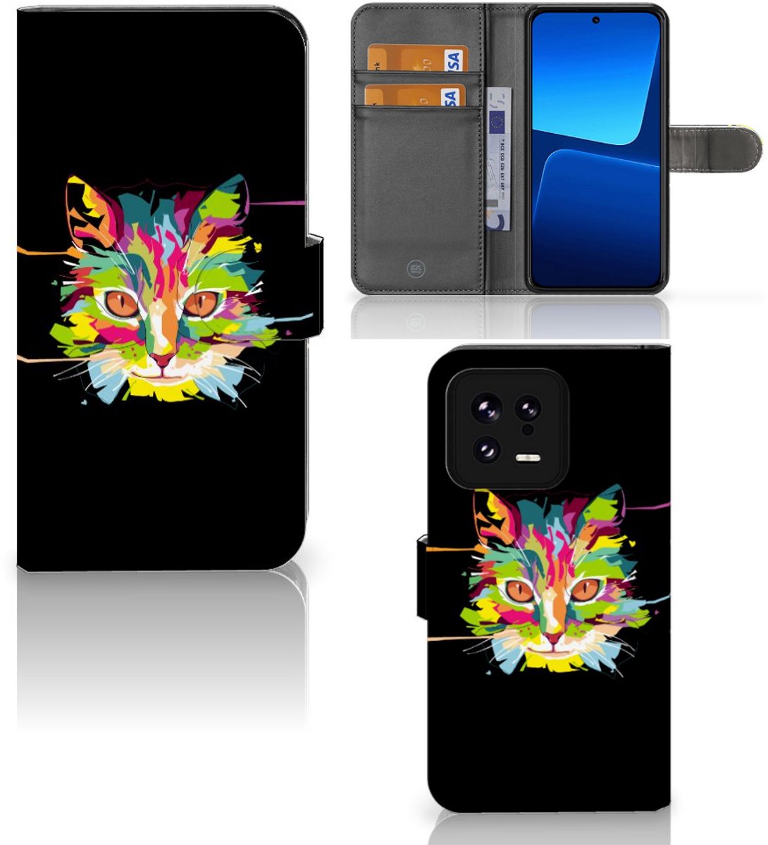 Xiaomi 13 Leuk Hoesje Cat Color