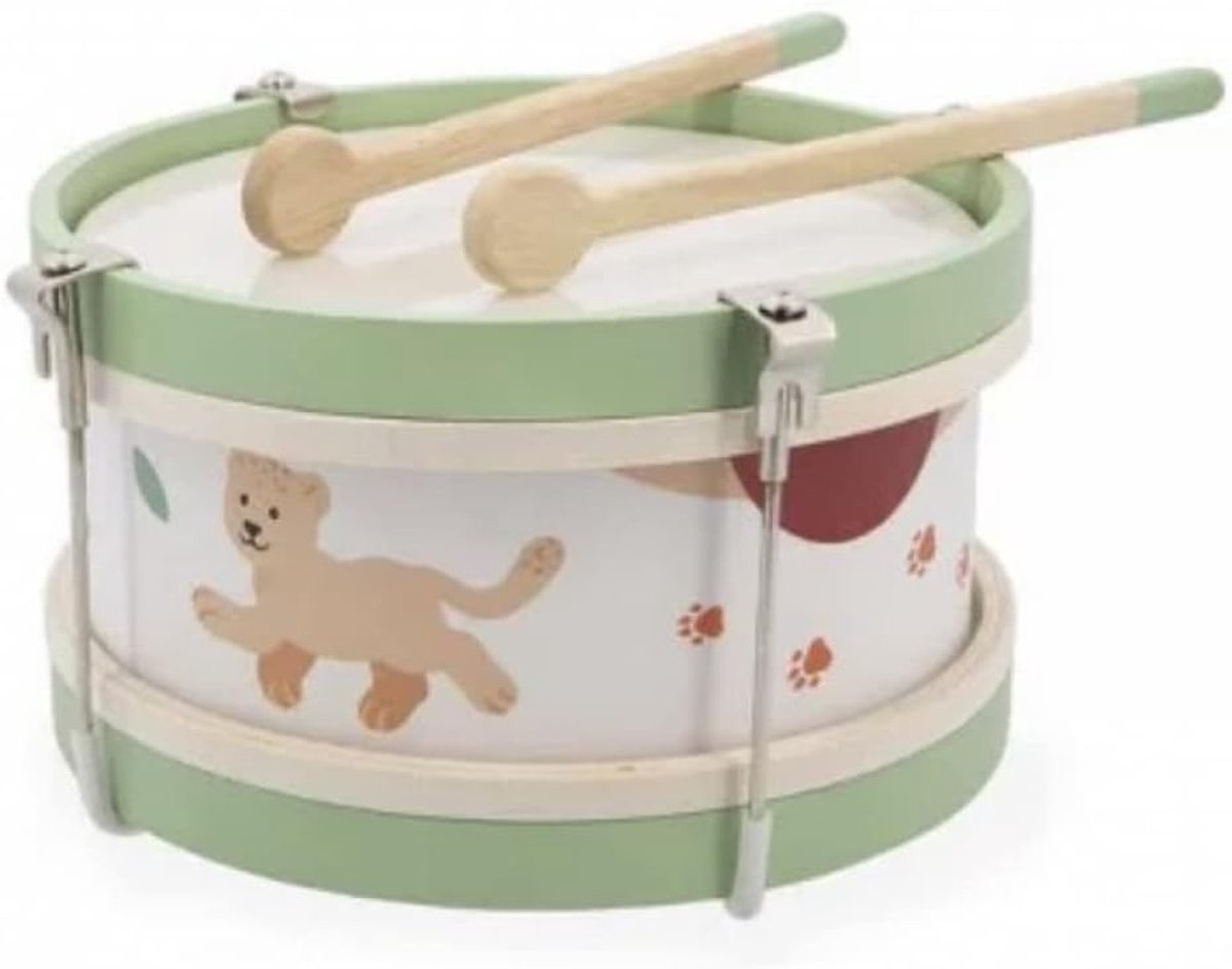 Houten Trommel voor Peuters - Muzikaal Imitatiespeelgoed vanaf 18 Maanden