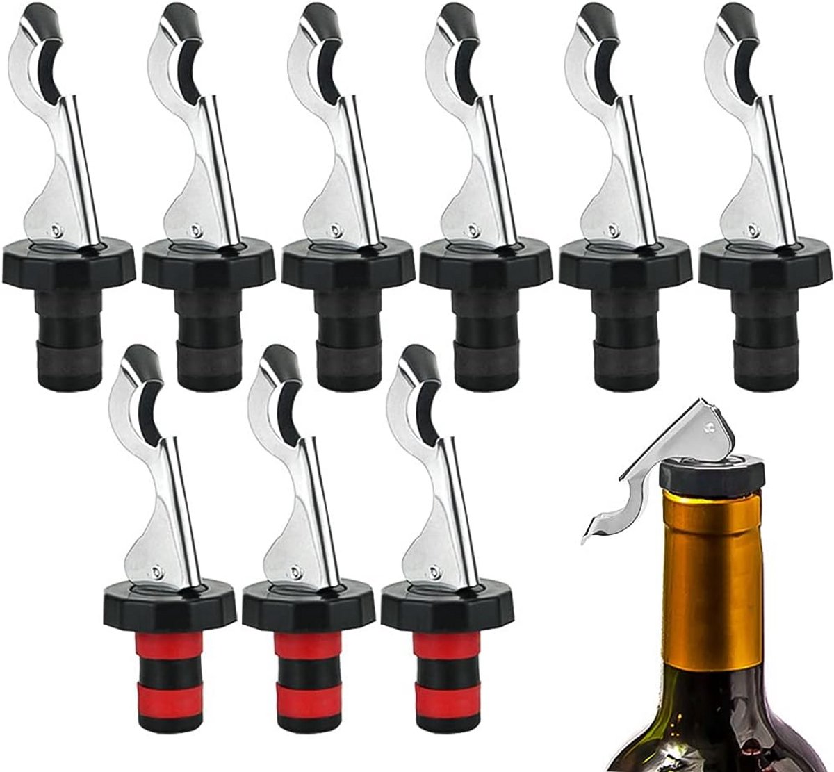 9 Stuks Wijnkurken voor Champagneflessen en Wijnflessen