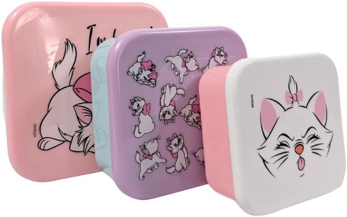 Set van 3 lunchboxen voor kinderen - Ideaal voor school, vakanties en tussendoortjes