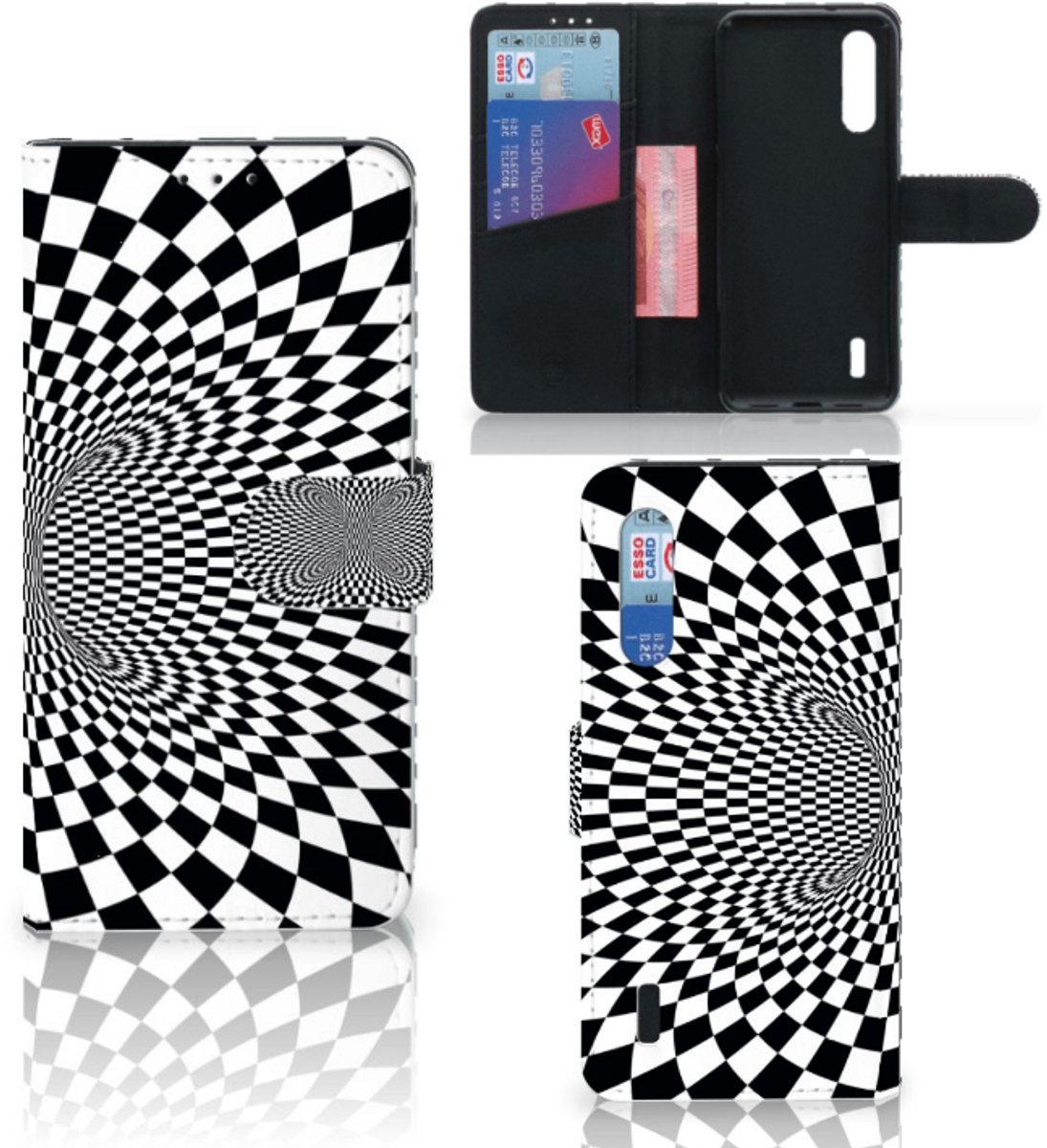 Boekhoesje voor Xiaomi Mi 9 Lite Book Case Illusie
