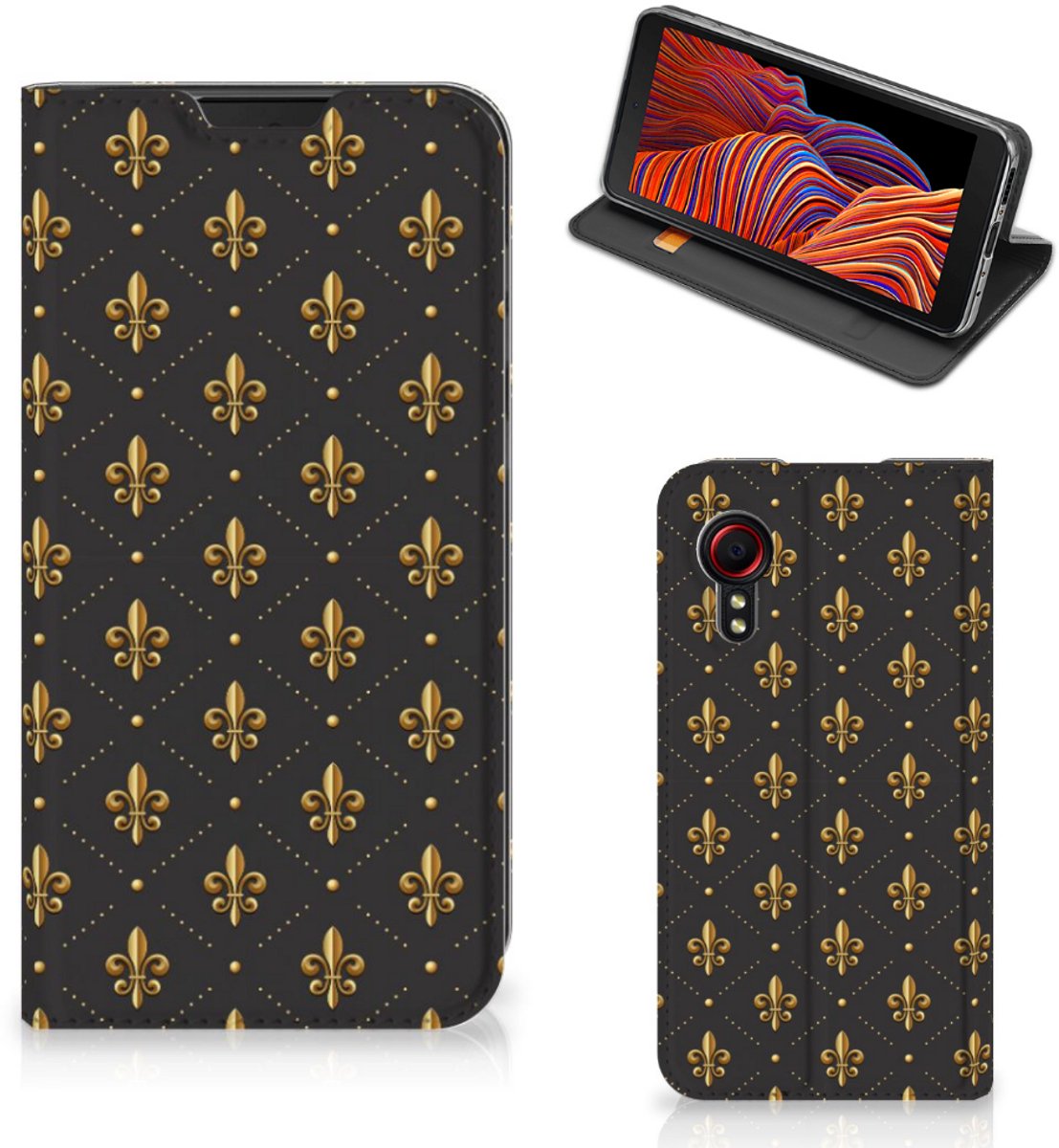 Samsung Galaxy Xcover 5 Hoesje met Magneet Franse Lelie