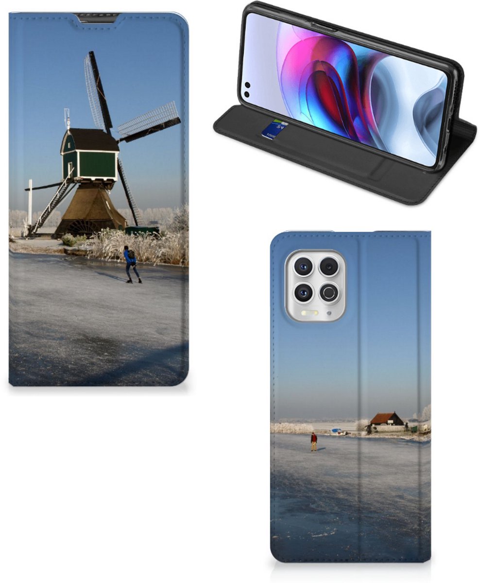 Motorola Moto G100 Book Cover Schaatsers