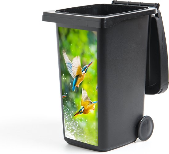 Container sticker Vogels - IJsvogel - Dieren - Water - 38x80 cm - Kliko sticker