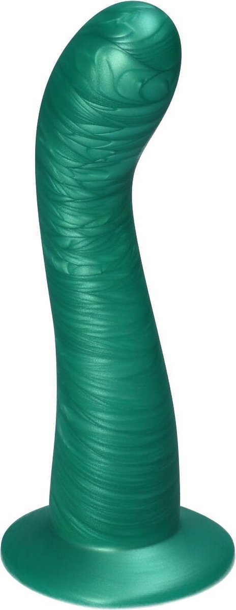 Goedkoopste Ylva & Dite - Swan - Siliconen G-spot / Anale dildo - Made in Holland - Fruit Groen Metallic