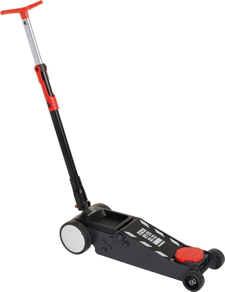RODAC RQGCP2 Garagekrik 2 Ton + telescopische hendel & dubbele pomp