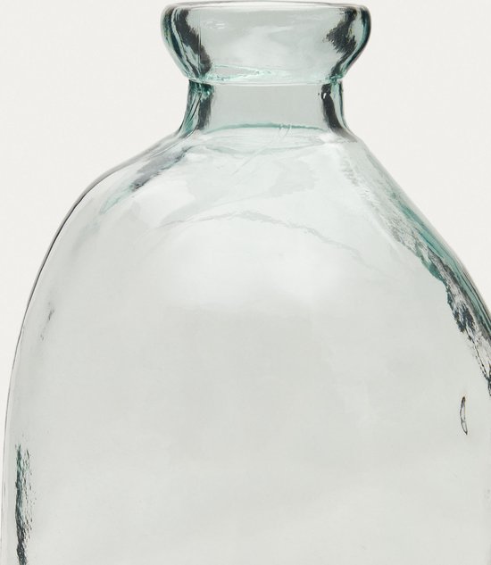 Kave Home - Vase Brenna 100% verre transparent recyclé 73 cm