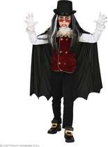 Widmann - Vampier & Dracula Kostuum - Vampier Valentijn Op Zoek Naar Bloed - Jongen - Rood, Zwart - Maat 140 - Halloween - Verkleedkleding