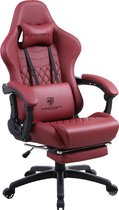 HICON Game chair Vittoria - Ergonomique - Chaise de Gaming - Chaise de bureau - Réglable - Sièges de jeu - Racing - Chaise de Gaming - Rouge