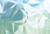Fotobehang - Vlies Behang - Glazen 3D Geometrie - 416 x 290 cm