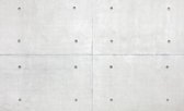 Fotobehang - Vlies Behang - Muur van Beton - Betonnen Muur - 254 x 184 cm