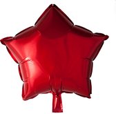 Wefiesta - Folieballon Ster Rood (43 cm)