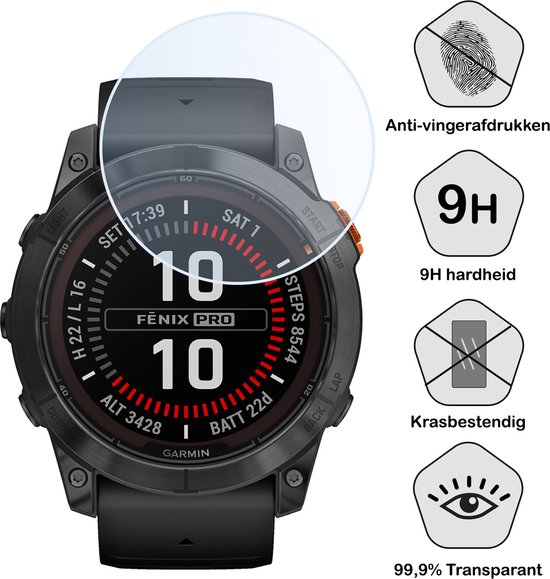 Scherm protector met anti-vingerafdruk, 9H hardheid en 99,9% transparantie.
