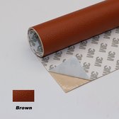Zelfklevend Kunstleer - Cognac - Bruin - 20x30cm - 3M Sticker - Reparatiedoek - Reparatie - Snel & Eenvoudig - Slijtvast - Leer reparatie - leersticker - Sticker - meubelreparatie - Plakbaar kunstleer