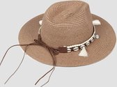 Zomer hoed - Schelpjes en kwastjes - ibiza style - ibiza summer hat -