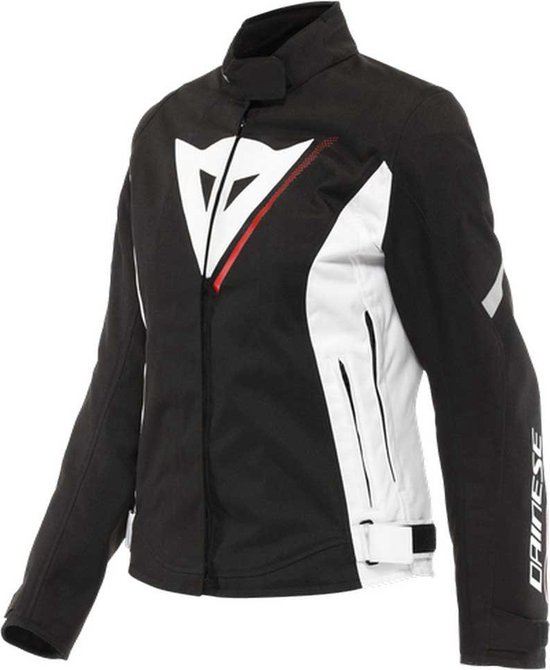 Dainese Veloce Lady D-Dry Jacket Black White Lava Red 46 - Maat - Jas