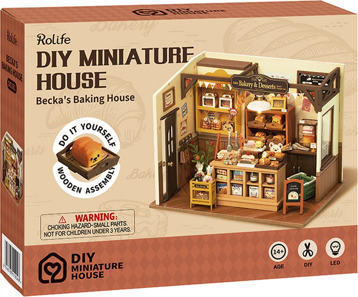 Robotime DG161 DIY House; Becka's Baking House