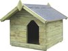 VDXL Hondenhok met opklapbaar dak geïmpregneerd grenenhout