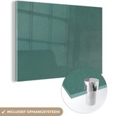 MuchoWow® Peinture sur verre 90x60 cm - Peinture sur verre acrylique - Vert - Peinture - Mur - Photo sur verre - Peintures