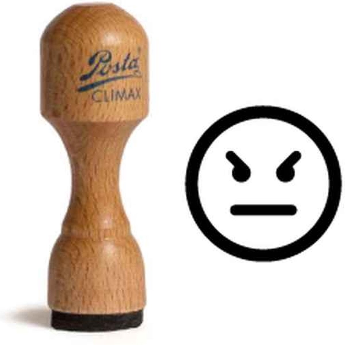 POSTA Prêt à stamper | Smiley-stempel | 18MM | kwaad 1