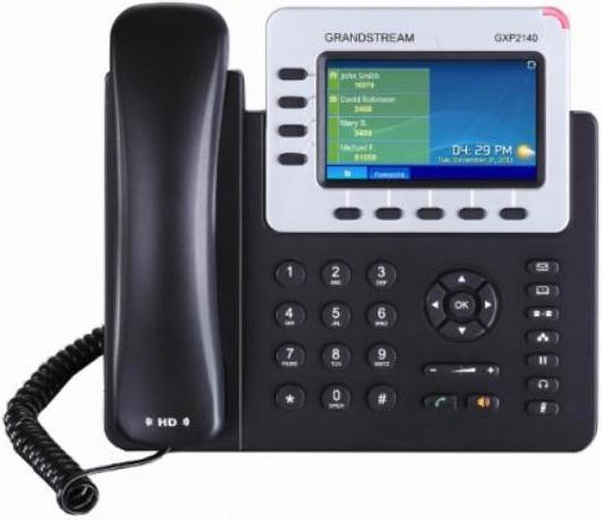 Grandstream Networks GXP-2140 - VoIP telefoon - Zwart