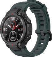 Bracelet de montre intelligente en Siliconen - Convient pour Amazfit T- Rex - Bracelet en silicone Pro - Vert foncé - Bracelet de montre / bracelet / bracelet Strap-it