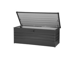Beliani CEBROSA - Kussenbox - Grijs - Staal