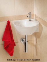Mueller One-Pack Fontaine d'angle Porta complète blanche 35x35cm