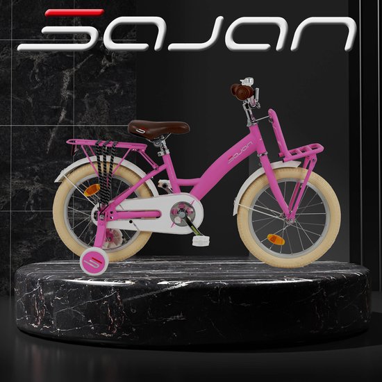 Sajan - Mat-Roze - Meisjesfiets 4 tot 6 jaar van Sajan — afbeelding 4