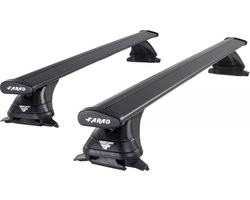 Dakdragers geschikt voor Seat Tarraco vanaf 2019 open dakrailing - Aluminium - Hoog laadvermogen 100kg - Wingbar Zwart - Merk Farad