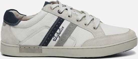 Australian Footwear Heren Sneakers Lombardo White Leather - Wit | bol