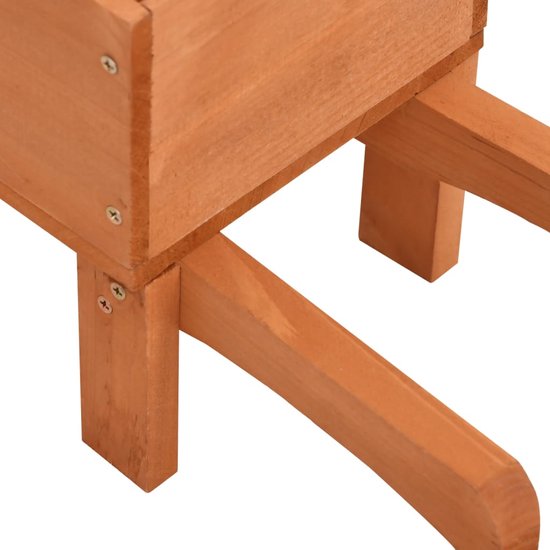 vidaXL - Plantenbakken - kruiwagen - 2 - st - 47x15x19 - cm - massief - vurenhout van VidaXL — afbeelding 4