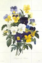 IXXI Viola Tricolor - Wanddecoratie - Bloemen en Planten - 80 x 120 cm