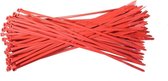 Kabelbinders 4,8 x 300 mm. rood  -  zak 100 stuks