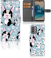 Flipcover Nokia G22 Telefoon Hoesje Cadeau voor Kleinzoon Hondjes