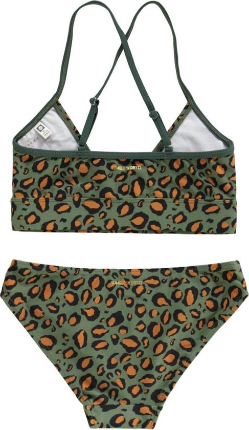 Tumble 'N Dry Meisjes Bikini Brigit - Moss Green - Maat 170/176 | bol.com