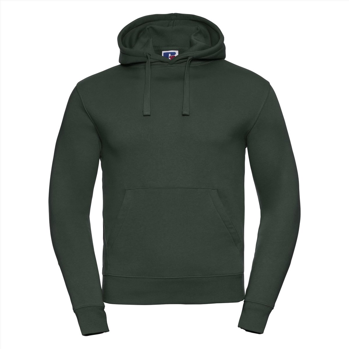 Russell- Authentic Hoodie - Donkergroen - XS
