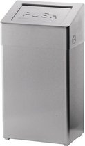 Santral Classic RVS Afvalbak 50liter met zelf sluitende inwerpklep (1415129)