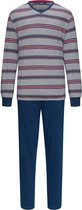 Pastunette for Men - Heren Pyjama set Ralph - Grijs / Blauw - Katoen - Maat XL