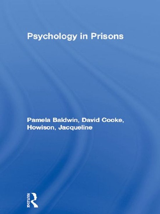 Psychology in Prisons - cover