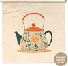 Theepot - Bloemen - Bladeren