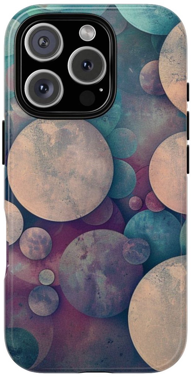 Dromerig Patroon van Veelkleurige Cirkels – Telefoonhoesje Geschikt voor iPhone 16 Pro