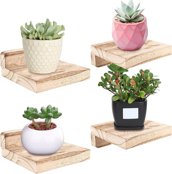 XBelmber Macramé wandplank voor decoratie, boho badkamer